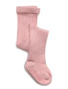 Wool Tights - Anti-Slip Pink Melton