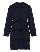 Kmgthyra Life L/S Collar Dress Wvn Navy Kids Only