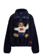 Polo Bear High-Pile Fleece Mockneck Navy Polo Ralph Lauren