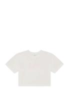 Ss Cropped Tee Cream Lee Jeans