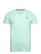 Uspa T-Shirt V-Neck Cem Men Green U.S. Polo Assn.