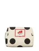 Maxi Polka Canvas Pouch Bag Cream Becksöndergaard