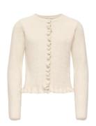 Kogshelda Life Ls O-Neck Ruffle Card Knt Cream Kids Only