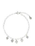 Bracelet Chain Fine Hearts Silver My Jewellery