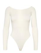 Smooth Off-Shoulder Bodysuit Cream Organic Basics