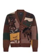 Western Patchwork Cardigan Patterned Abercrombie & Fitch