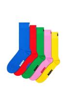 5-Pack Solid Socks Blue Happy Socks