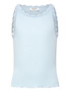 Rkbalta Sl Short Lace Top Blue Rosemunde Kids
