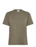 Basic O-Neck Tee S/S Khaki Enkel Studio