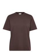 Basic O-Neck Tee S/S Brown Enkel Studio