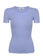 Rmwbardot Ss T-Shirt Purple RM By Rosemunde