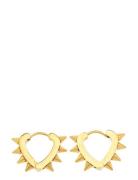 Nike - Spike Hoop Earrings Stainless Steel Gold Timi Of Sweden