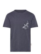 Jormontauk Aop Pocket Tee Cn Jnr Navy Jack & J S