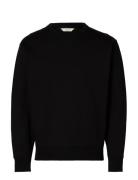 Slmrelaxluke Ls Sweat Crew Neck Noos Black Selected