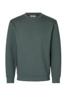 Slmemanuel Soft Crew Neck Sweat Noos Green Selected