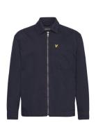 Enzyme Wash Zip Through Overshirt Navy Lyle & Scott