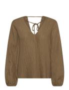 Stardom V-Neck Top Khaki Dante6