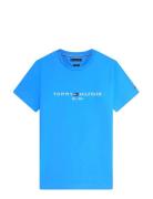 Tommy Logo Tee Blue Tommy Hilfiger