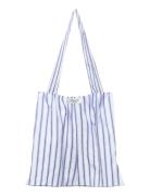 Rbulla Stripe Tote Bag Blue Rosemunde
