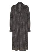 Sagill Maxi Dress Ls Navy Lollys Laundry