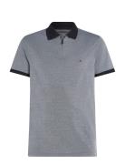 Performance Oxford Zip Reg Polo Grey Tommy Hilfiger