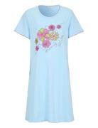 Nightdress With Short Sleeves Blue Damella Of Sweden