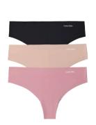 3 Pack Thong Pink Calvin Klein