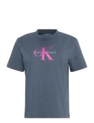 Hero Ss Classic Monologo Cneck T Grey Calvin Klein Jeans