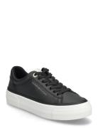 Th Foxing Platform Leather Black Tommy Hilfiger