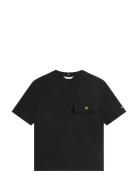 Gold Button Long Ss Tee Black Tommy Hilfiger