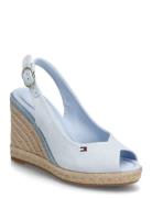 Flag High Wedge Espad Slingback Blue Tommy Hilfiger