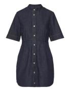 Short Sleeve Shirt Dress Rinse Navy Calvin Klein Jeans