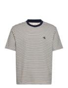 Ss Striped Ottoman Tee Cream Calvin Klein