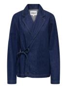 Onlellis L/S Ovs Dnm Bow Tie Jacket Akm Navy ONLY