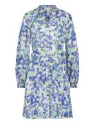 Dorien Frill Dress Blue Fabienne Chapot
