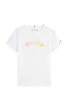 Tommy Puff Print Tee Ss White Tommy Hilfiger