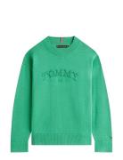 Monotype Graphic Sweater Ls Green Tommy Hilfiger