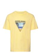 Jjperry Tee Ss Crew Neck Jnr Yellow Jack & J S