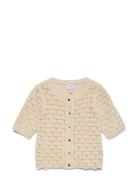 Vmkora 2/4 O-Neck Button Cardigan Girl Beige Vero Moda Girl