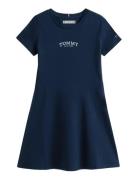 Skater Dress Ss Navy Tommy Hilfiger