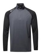 Mens Zipneck Baselayer Grey BACKTEE