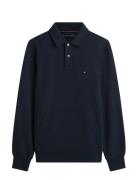 Essential Terry Polo Snap Sweat Navy Tommy Hilfiger