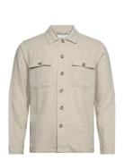 Cotton Linen Overshirt L/S Beige Lindbergh