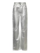 Coated Denim Pants Silver ROTATE