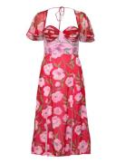 Printed Midi Dress Red ROTATE