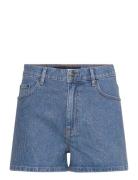 Rhinest Denim Shorts Blue ROTATE