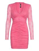 Lace Mini Ls Dress Pink ROTATE