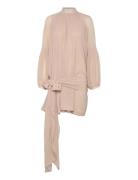 Chiffon Strap Tie Dress Beige ROTATE