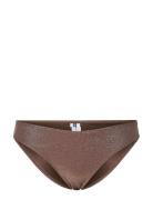 Pclaomi Lurex Bikini Brief Bc Brown Pieces