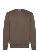 O-Neck Sweatshirt Brown Enkel Studio
